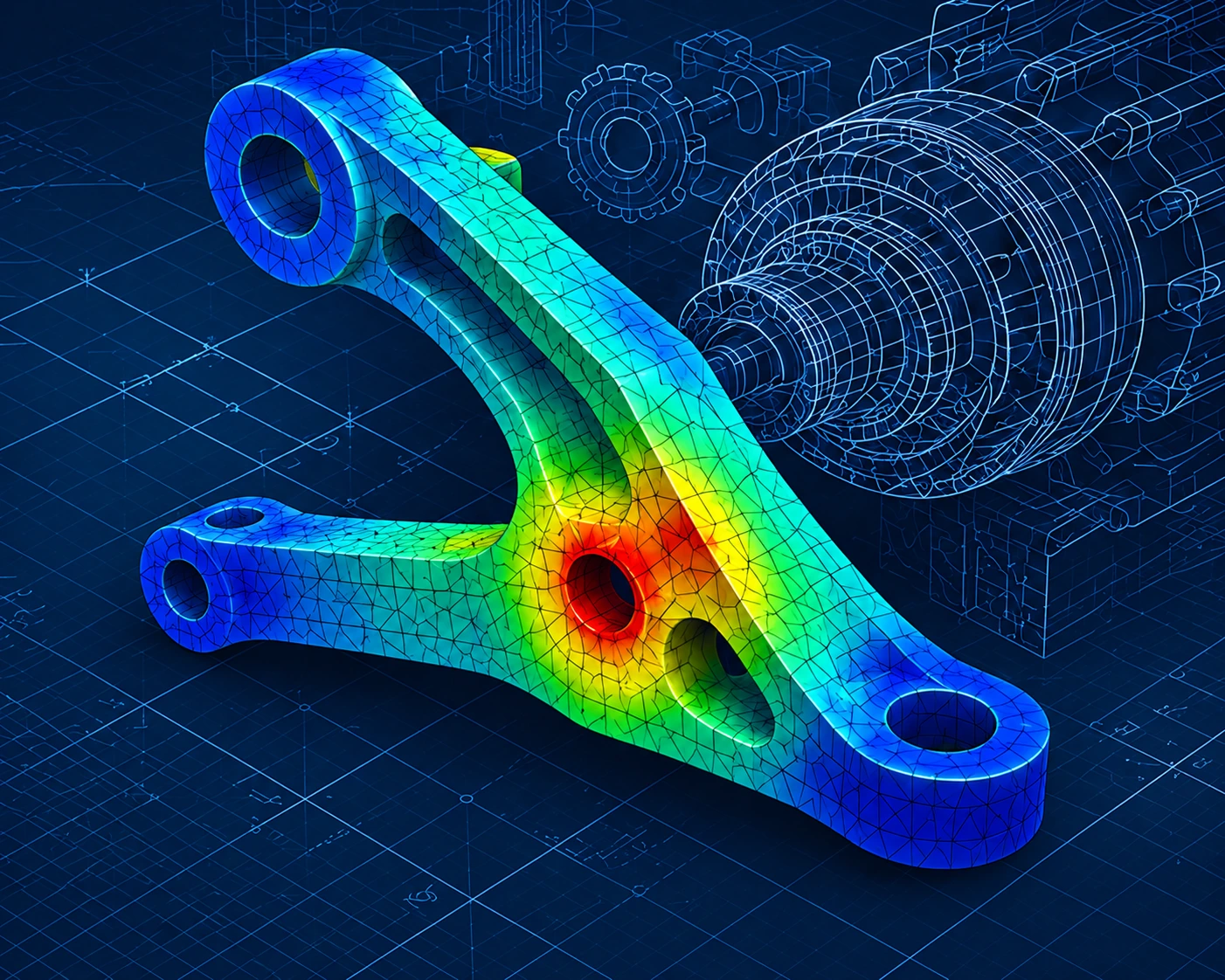 FEA engineering simulation visual